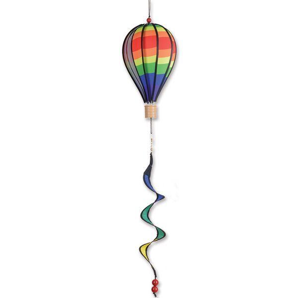 hängendes Windspiel Balloon - Classic Rainbow 17 x 28 cm (Ballon) 4  x 3.5 cm (Korb) 10 x 35 cm (Spirale) rainbow