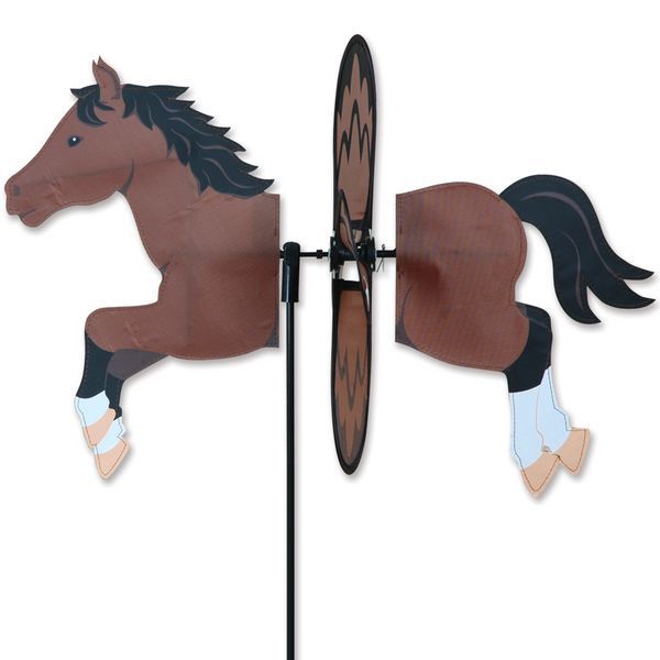 - stehendes Windspiel Pferd Ø 32 cm 48 x 34 cm braun 