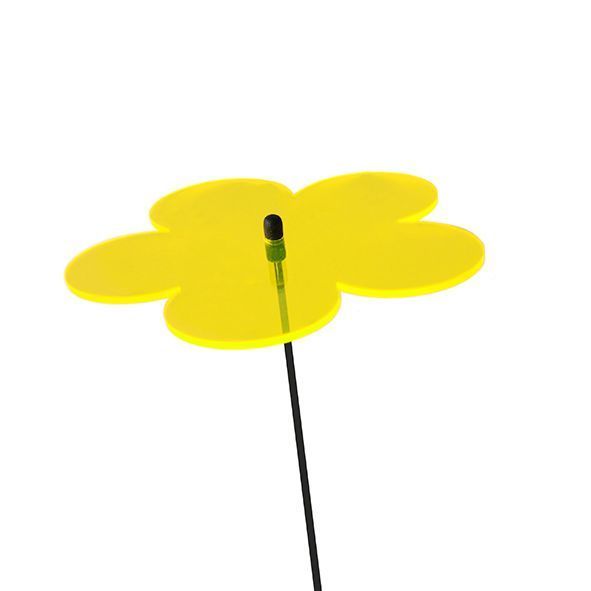 Elliot Lichtzauber - Sonnenfänger Blume mini 4 cm inkl. 20 cm Stab gelb