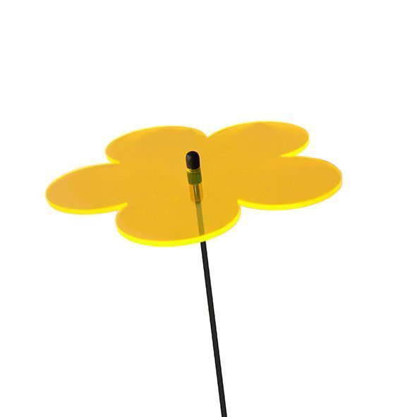 Elliot Lichtzauber - Sonnenfänger Blume midi 6 cm inkl. 25 cm Stab orange
