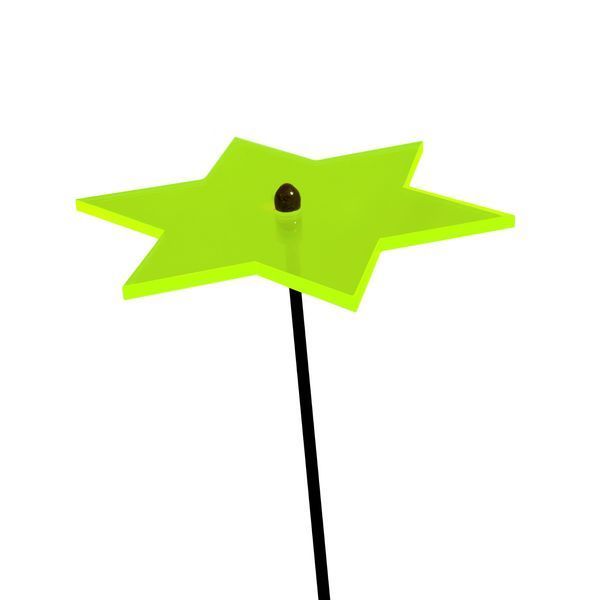 Elliot Lichtzauber - Sonnenfänger Stern mini 4 cm inkl. 20 cm Stab grün