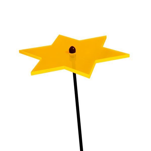 Elliot Lichtzauber - Sonnenfänger Stern mini 4 cm inkl. 20 cm Stab orange