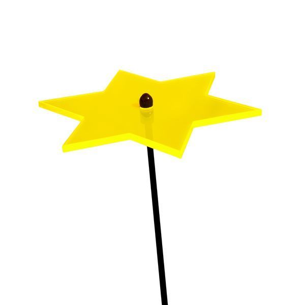 Elliot Lichtzauber - Sonnenfänger Stern mini 4 cm inkl. 20 cm Stab gelb