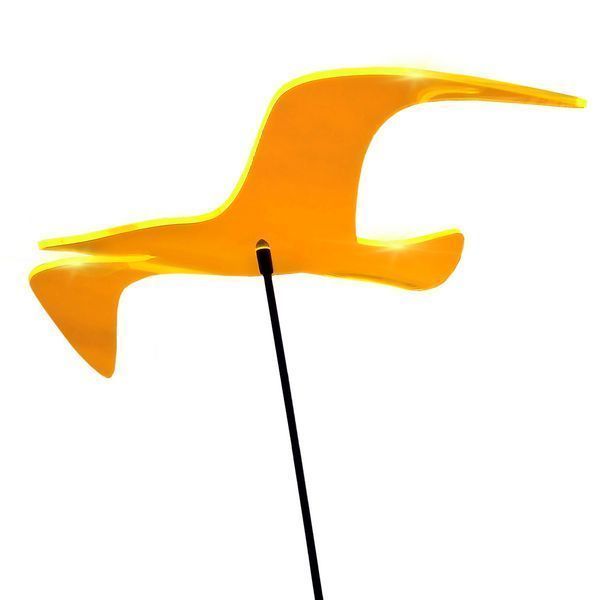 Elliot Lichtzauber - Sonnenfänger Vogel Wing mini 5 cm inkl. 20 cm Stab orange
