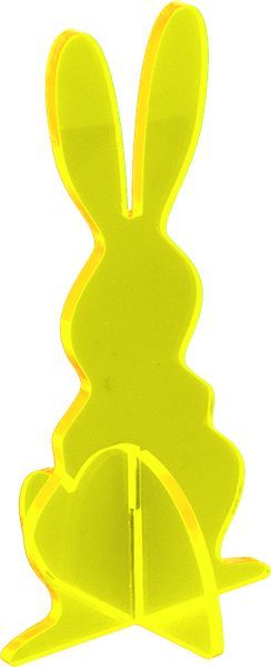 Elliot Lichtzauber - Sonnenfänger 1019914  3D-Hase klein 12 cm stehend gelb