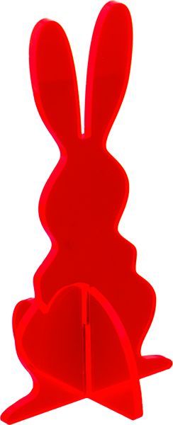Elliot Lichtzauber - Sonnenfänger 1019923  3D-Hase groß 20 cm stehend rot