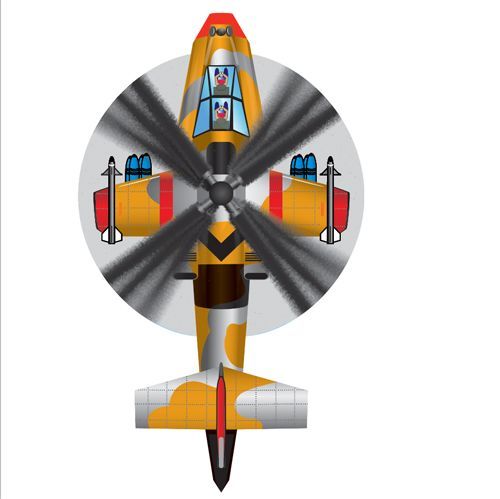 X-Kites Mini Micro Kites ApacheCopter - Einleiner-Drachen/Kinderdrachen (1-Leiner) rtf (flugfertig) 11 cm x 12 cm