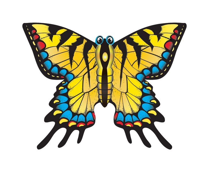 X-Kites MidiKites Schmetterling - Einleiner-Drachen/Kinderdrachen-/bilder/big/2016_midikite_butterfly-yellow_8-43258-82152-8.jpg