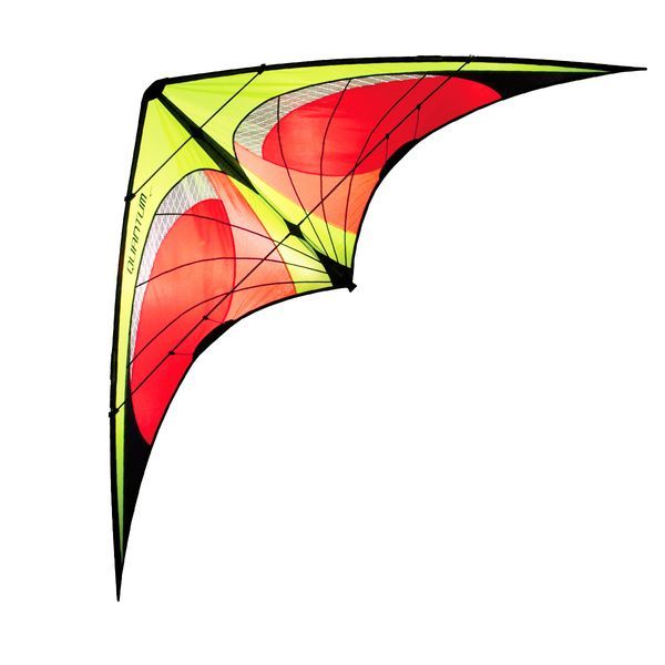 Prism Quantum Fire Zweileiner-Lenkdrachen/Stabdrachen (2-Leiner) rtf (flugfertig) 213 cm x 89 cm Cfk-Gestänge rot/orange/gelb