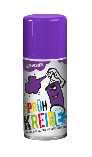 4 Stück - Elliot Sprühkreide 3300197  Kreidespay - abwaschbar! 150 ml Sprühdose lila