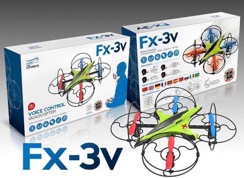 Drohne QUADROCOPTER FX-3V 16 cm x 16 cm x 7 cm weiß grün mit-/bilder/big/fx-3v.jpg