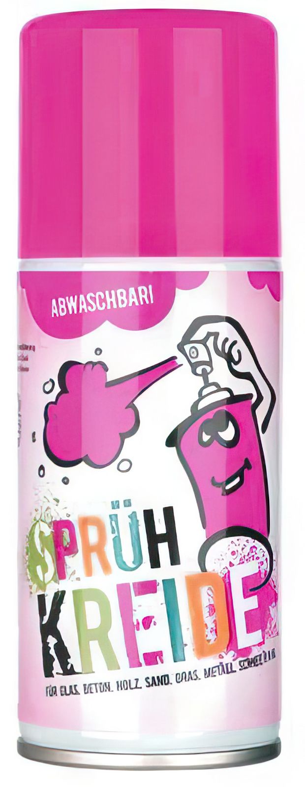 12 Stück - Elliot Sprühkreide 3300198  Kreidespay - abwaschbar! 150 ml Sprühdose pink