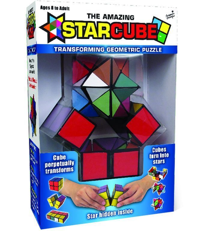 StarCube Stern-Zauberwürfel - tolles Geschicklichkeits- und Geduldsspiel 5.5  x 5.5 cm bunt