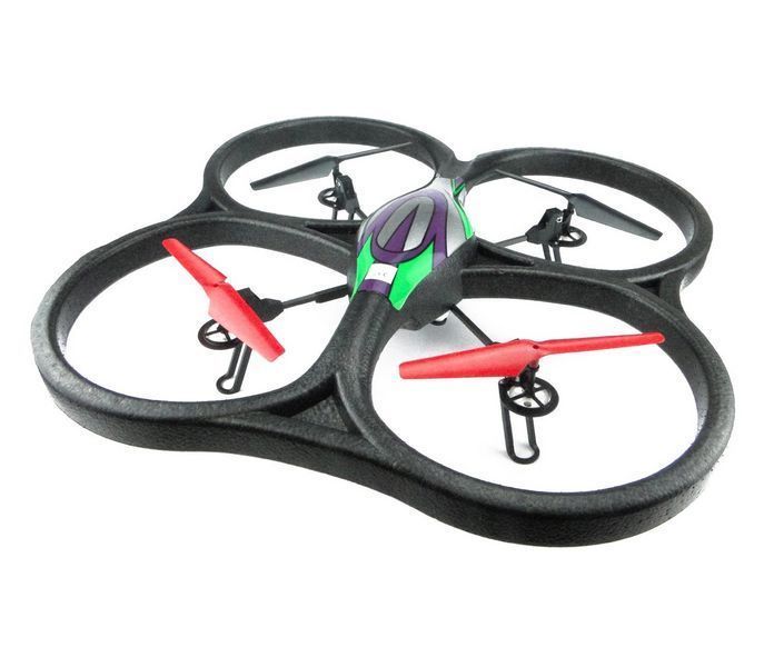 Drohne QUADROCOPTER Space Trek V666 53 cm x 53 cm x 10 cm schwarz mit HD-Kamera 6 Achsen-GYRO 2.4 GHz 4-Kanal
