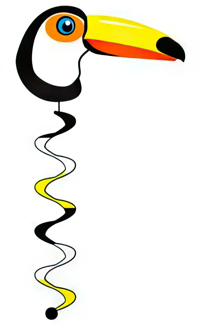 Windspiel hängend - Tukan 23 cm x 80 cm bunt Tukan 23 cm x 80 cm bunt