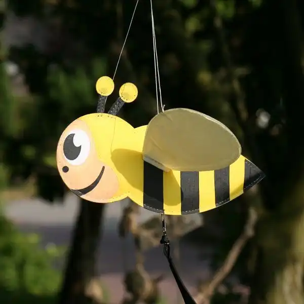 Windspiel stehend - Biene Rotordurchmesser Ø 32 cm x 54 cm Höhe 65 cm Biene Ø 32 cm x 54 cm Höhe 65 cm gelb/schwarz