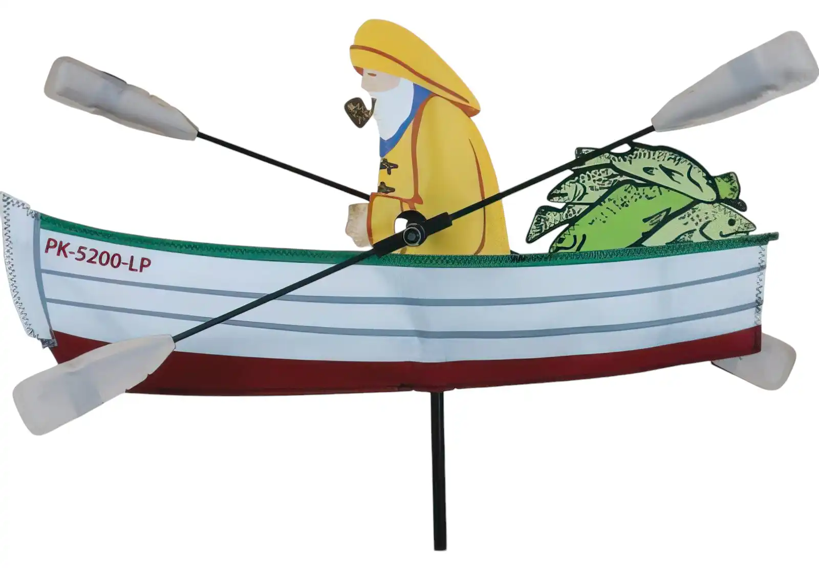 Windspiel stehend - Fischer mit Südwester Ø 48 cm 45 cm x 22 cm weiß Fischer mit Südwester Ø 48 cm 45  x 22 cm weiß
