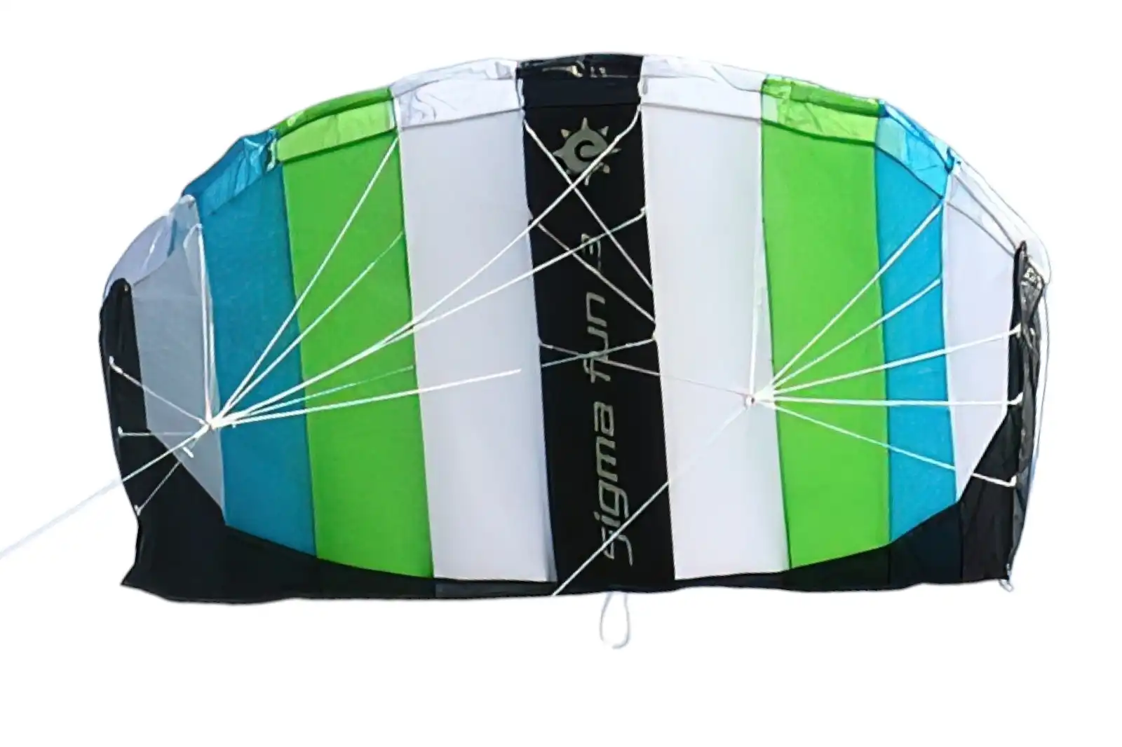 Elliot Sigma Fun 1.3  Elliot Sigma Fun 1.3  Zweileiner-Lenkdrachen 130 cm x 55 cm weiß/blau/grün