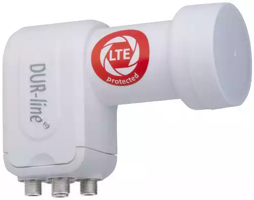 Quattro LNB - DUR-line +Ultra 11098  ,3D & 4K ready für Multischalterbetrieb weiß
