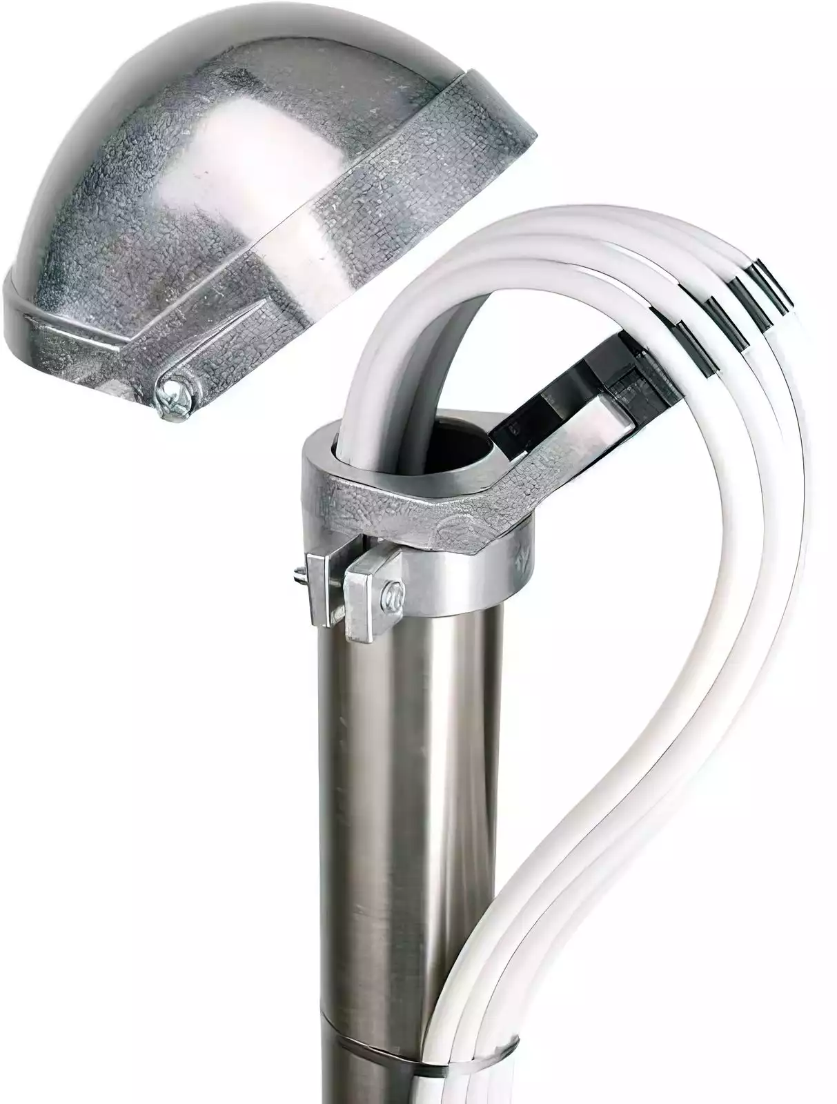 Mastkappe ALU für Antennenmasten DUR-line 14448 TOP-Kabeldurchführung,  für 48-52 mm Masten