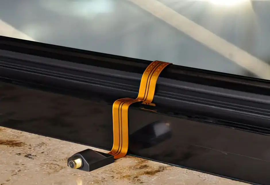 DUR-line 1710-G Fensterdurchführung Sat Kabel Flachkabel hauchdünne hochwertige Ausführung mit F-Buchsen Gold