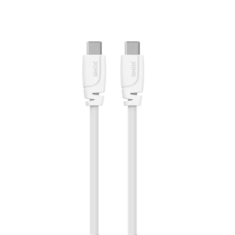 sinox Pro SXI 06461 Mobility 3.1 USB-C Verbindungskabel   USB-C Verbindungskabel für MacBook 1.00m weiß