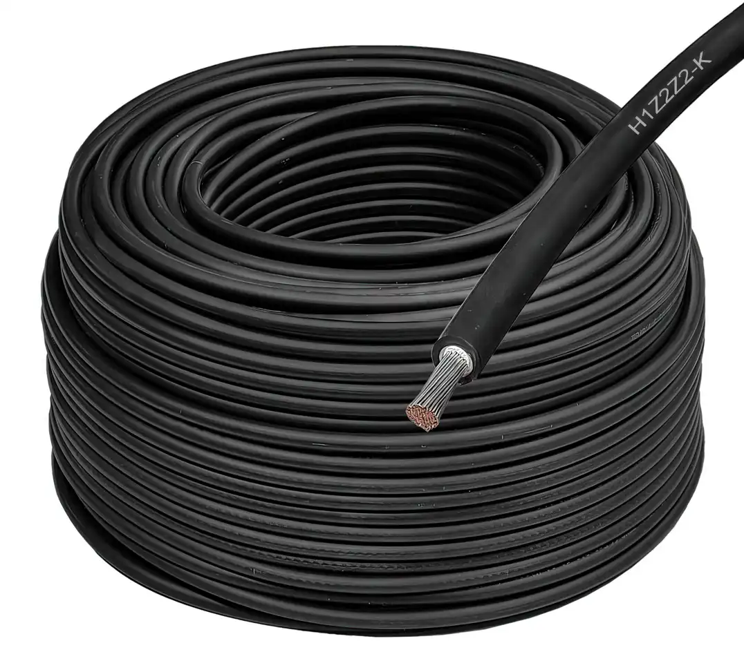 1x6mm² Potentialausgleich Erdungskabel Solarkabel - XmediaSat   Solarkabel H1Z2Z2-K schwarz