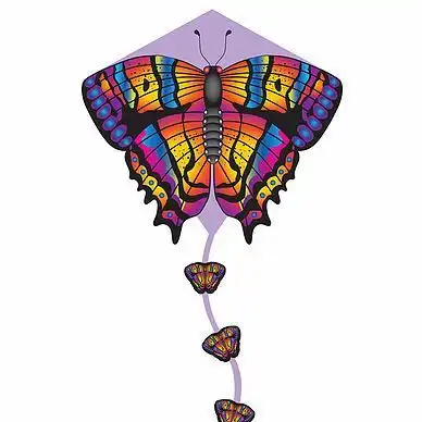 X-Kites DLX Diamond Butterfly - X-Kites DLX Diamond Einleiner-Drachen/Kinderdrachen (Eddy/1-Leiner) 76 x 73 cm bunt