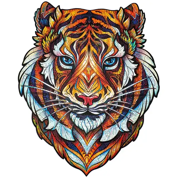 UNIDRAGON - Lovely Tiger (30 x 38 cm - Größe L) Holzpuzzle - 273 Teile