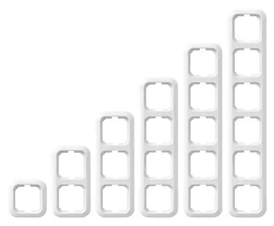 Opus Basic 560.020.27  Abdeckrahmen 2-fach alpinweiß
