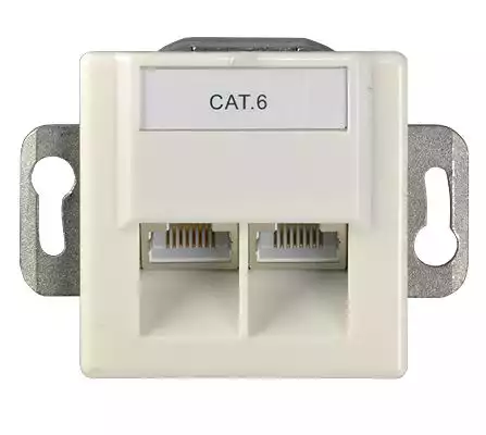 XmediaSat CAT6UP-W Cat6 Netzwerkdose für Unterputzmontage weiß