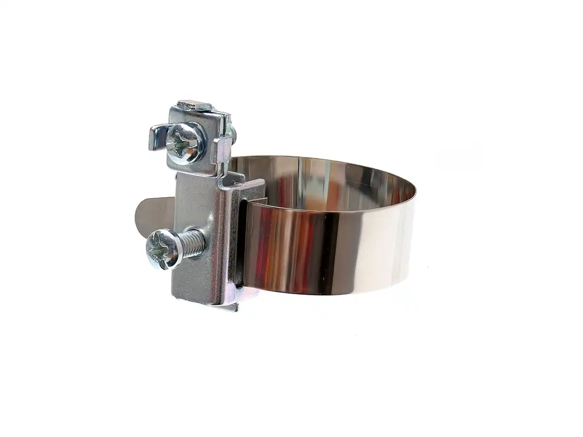 XmediaSat ETEB0 Band Erdungsschelle | Erdungsrohrschelle,  8-32 mm rostfreier Stahl (V2A)