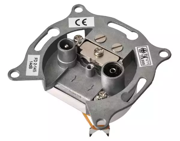 BK-Antennensteckdose FD2-14S Durchgangsdose 14 dB