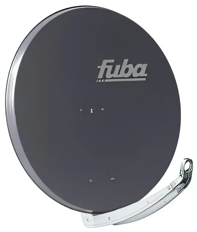 Satellitenschüssel - Fuba DAA850AQS Ø: 85 cm mit Quad LNB DEK 417 anthrazit Testsieger!