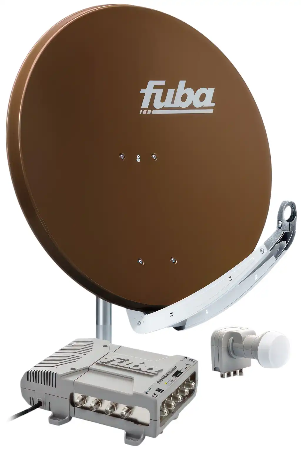 8 Teilnehmer Sat-Anlage - Fuba Profi85 HD08B   Schüsselgröße: 85 cm 8 Anschlüsse braun 4K / 3D / HDTV ready