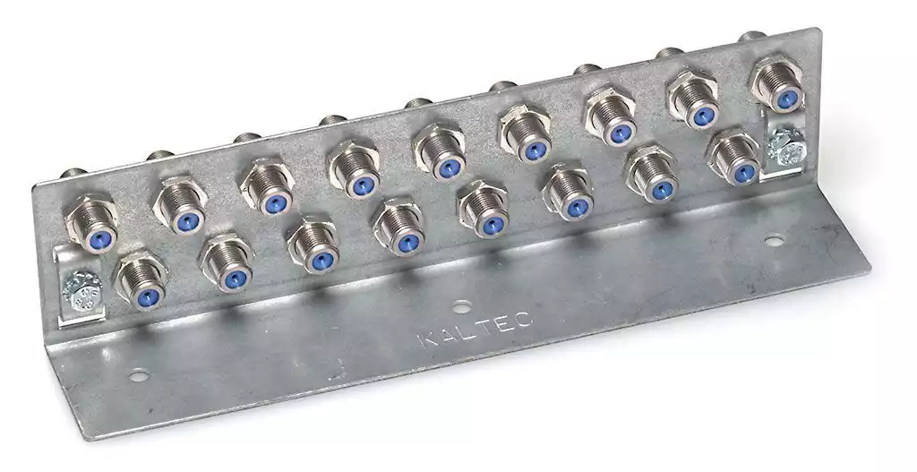 Kaltec HQ Erdungswinkel 17 fach mit Cabelcon F-81 F-Anschlüssen
