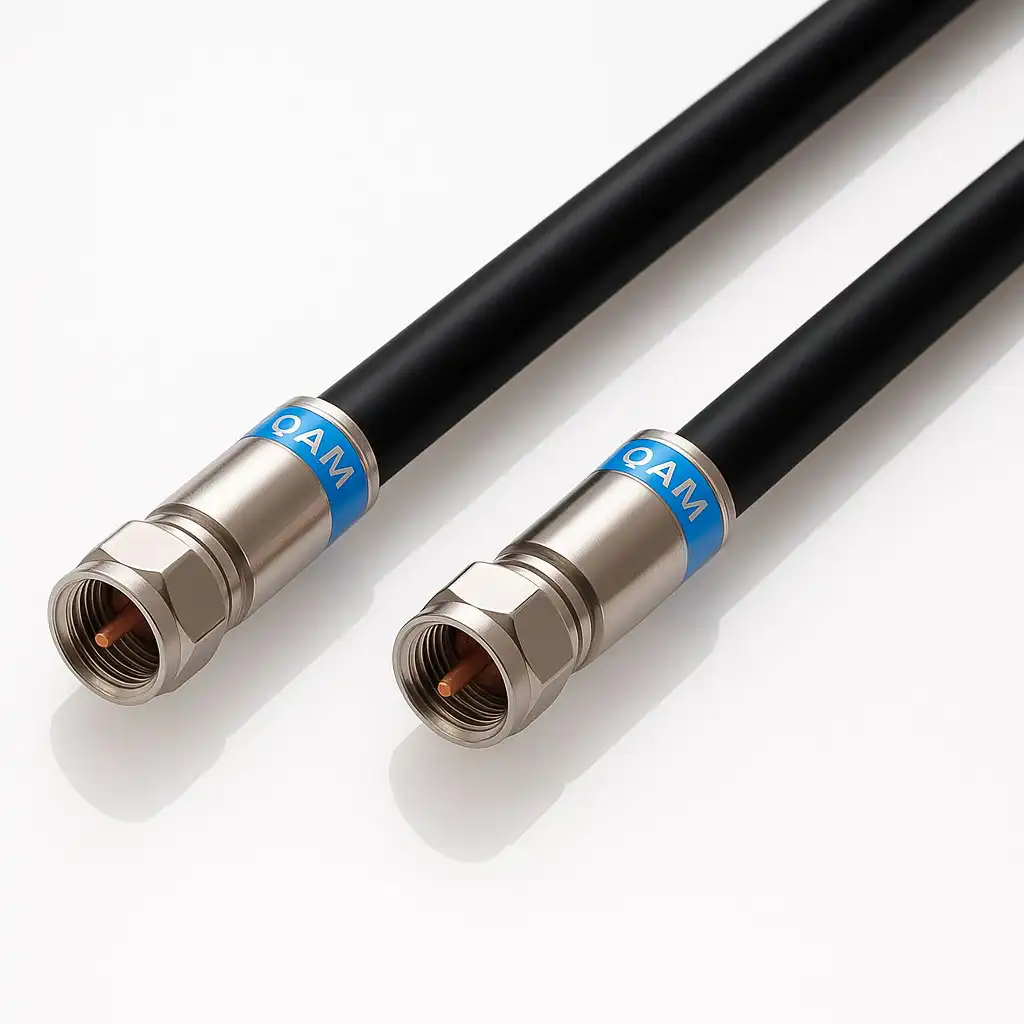 Kathrein Sat-Kabel 10m - Hochwertiges Koaxialkabel (Class A++ 130 dB UV-Beständig halogenfrei) - LNB zu Multischalter - Mit Cabelcon F-Steckern - Für Außenbereich - XmediaSat konfektioniert