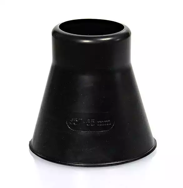 60mm Manschette / Montagestutzen Fuba DMS 600   für Mastdurchmesser 57 - 65mm schwarz aus Gummi UV-beständig