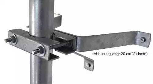 40cm Sat Mauerhalterset / Masthalter - XmediaSat MH400/60   Wandabstand: 40 cm feuerverzinkt rostfrei