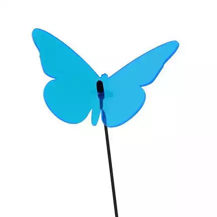 11111Elliot Lichtzauber - Sonnenfänger Schmetterling mittel 16 cm gebogen blau