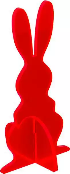 11111Elliot Lichtzauber - Sonnenfänger 1019923  3D-Hase groß 20 cm stehend rot