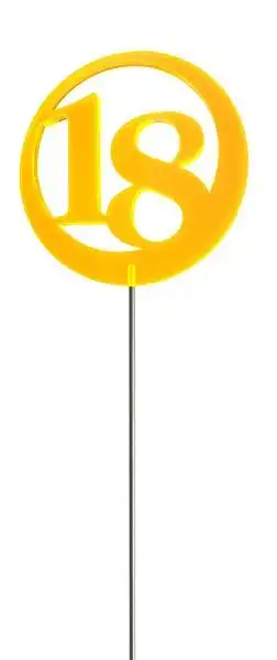 Elliot Lichtzauber - Sonnenfänger Sonnenfänger Lichtzauber - Jubiläumszahl/Jahreszahl ""18"" rot 6 cm 18 rot 6 cm inkl. 25 cm Stab