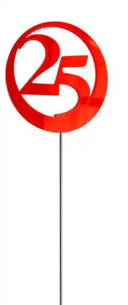 Elliot Lichtzauber - Sonnenfänger Sonnenfänger Lichtzauber - Jubiläumszahl/Jahreszahl ""25"" grün 6 cm 25 grün 6 cm inkl. 25 cm Stab