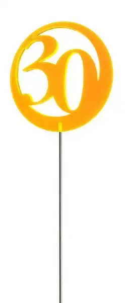 Elliot Lichtzauber - Sonnenfänger Sonnenfänger Lichtzauber - Jubiläumszahl/Jahreszahl ""30"" rot 6 cm 30 rot 6 cm inkl. 25 cm Stab