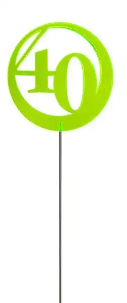 Elliot Lichtzauber - Sonnenfänger Sonnenfänger Lichtzauber - Jubiläumszahl/Jahreszahl ""40"" orange 6 cm 40 orange 6 cm inkl. 25 cm Stab