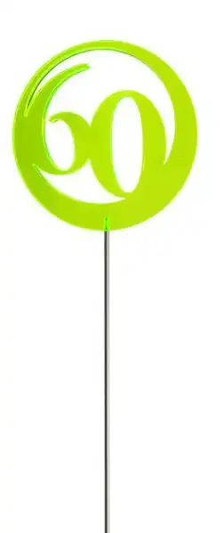 Elliot Lichtzauber - Sonnenfänger Sonnenfänger Lichtzauber - Jubiläumszahl/Jahreszahl ""60"" rot 6 cm 60 rot 6 cm inkl. 25 cm Stab