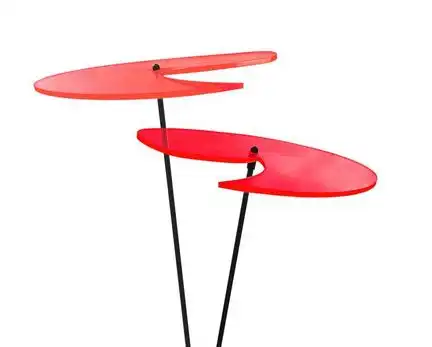 Elliot Lichtzauber - Sonnenfänger 1024003  Sonnenfänger Lichtzauber - Scheibe ""Wave"" medium 25 cm rot medium 25 cm rot