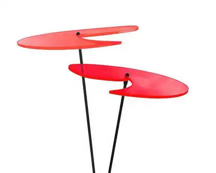 Elliot Lichtzauber - Sonnenfänger 1024013  Sonnenfänger Lichtzauber - Scheibe ""Wave"" groß 20 cm rot groß 20 cm rot