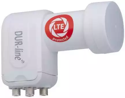 Quattro LNB - DUR-line +Ultra 11098  ,3D & 4K ready für Multischalterbetrieb weiß