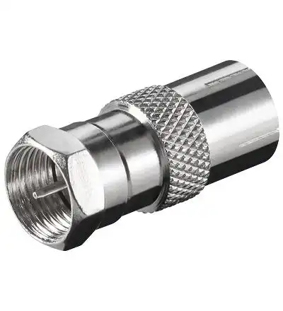 Wentronic 11624  F-Adapter F-Stecker auf Koaxkupplung